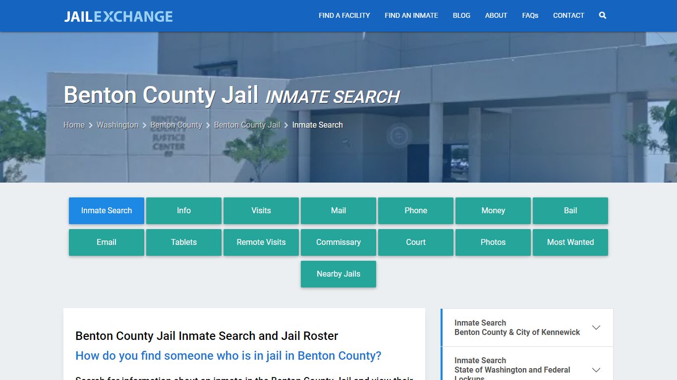 Benton County Jail Inmate Search - Jail Exchange